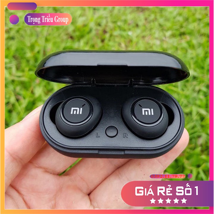 [Mã ELORDER5 giảm 10K đơn 20K] Tai nghe không dây Xiaomi - Redmi Airdots Đen - Bluetooth 5.0, Phím cơ