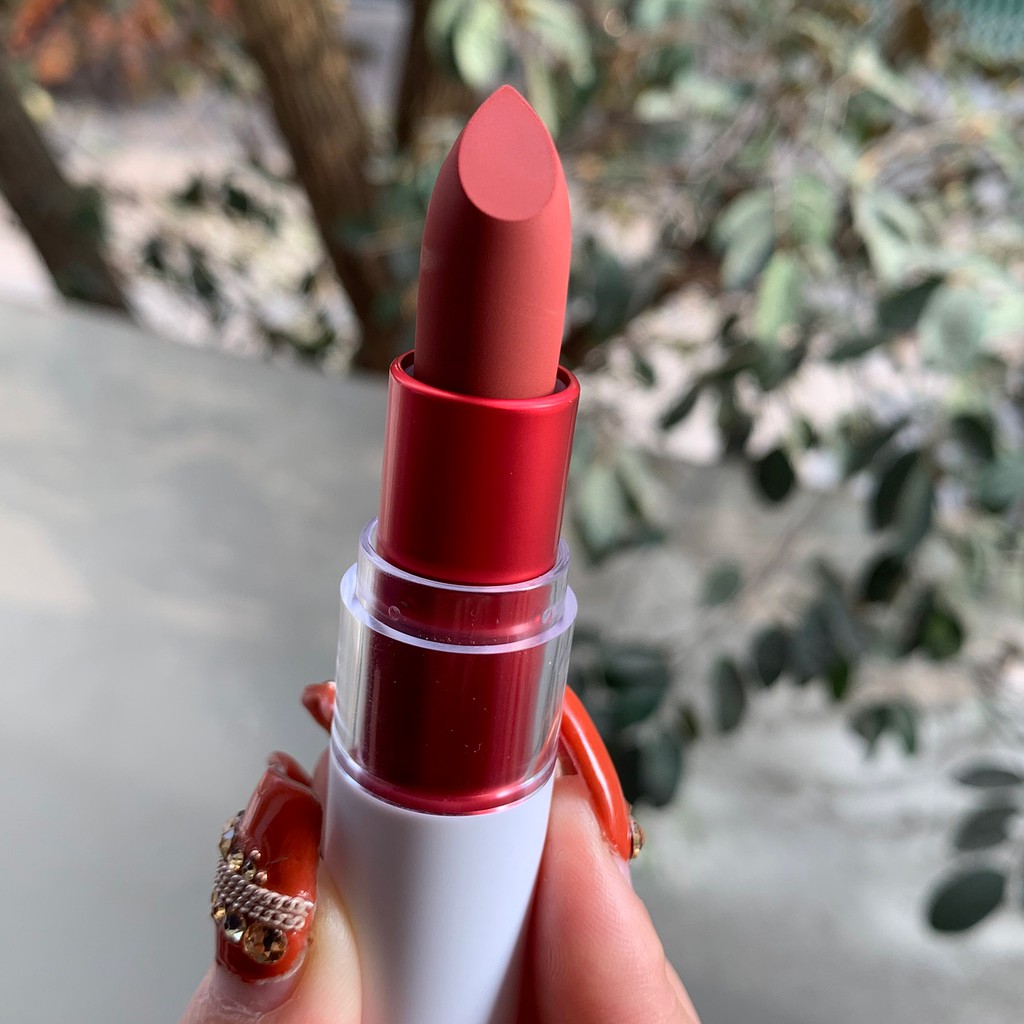 Son thỏi lì mềm môi, lâu trôi, không chì RED COOKIES Marshmallow Powder Lipstick A2 Scarlet Laurent(Đỏ Gạch) 3.5g