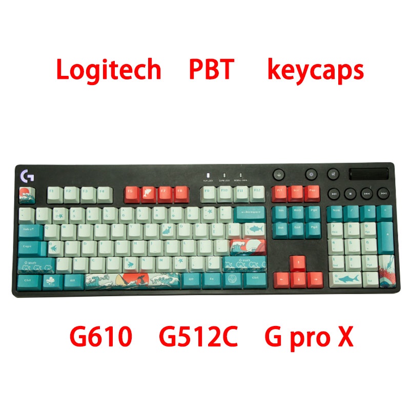 Logitech G610 keycaps  G512C  G proX  PBT  Material Abrasion-resistant non-slip Dye- sublimation