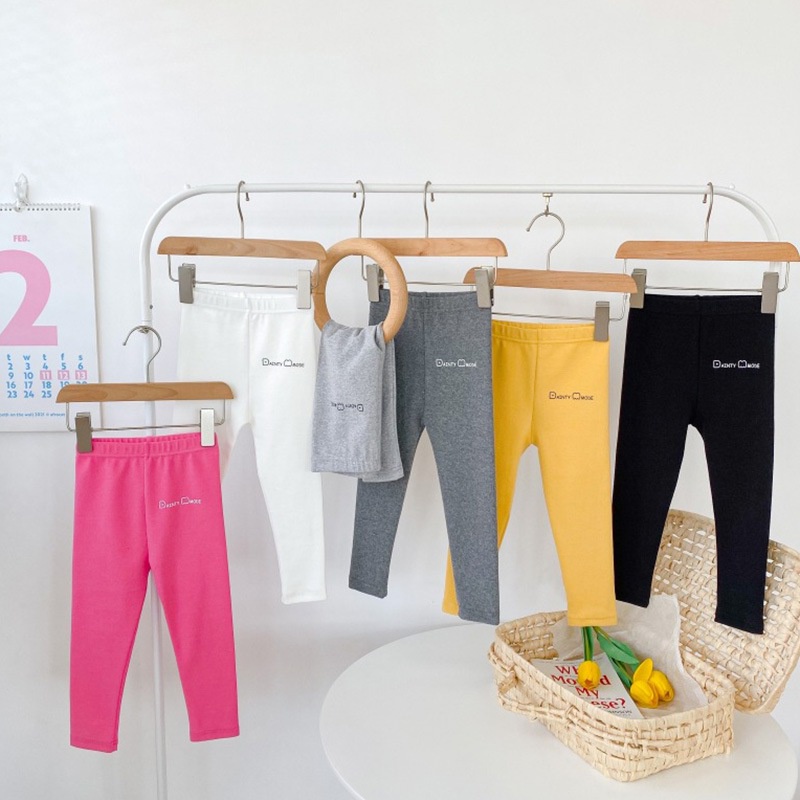 Quần legging chất liệu polyester mềm mại cho bé gái từ 4-6 tuổi