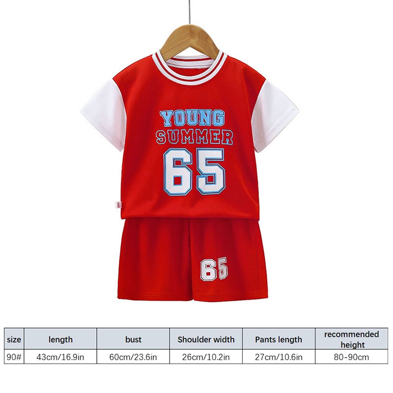 Set Đồ Thể Thao 2 Món Gồm Áo Tay Ngắn + Quần Short Cho Bé