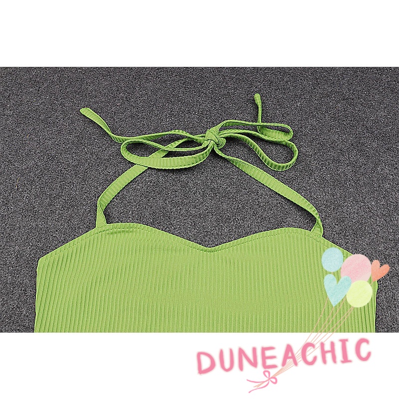 DUNEA Áo Tank Top Hở Lưng Kiểu Dáng Trẻ Trung Quyến Rũ Cho Nữ