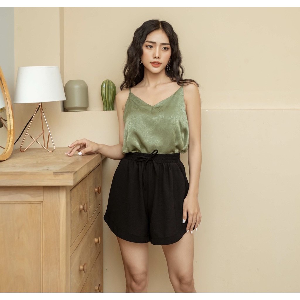 Quần đùi nữ, quần short nữ lưng cao chất đũi Mr.T có bigsize đến 80kg | BigBuy360 - bigbuy360.vn