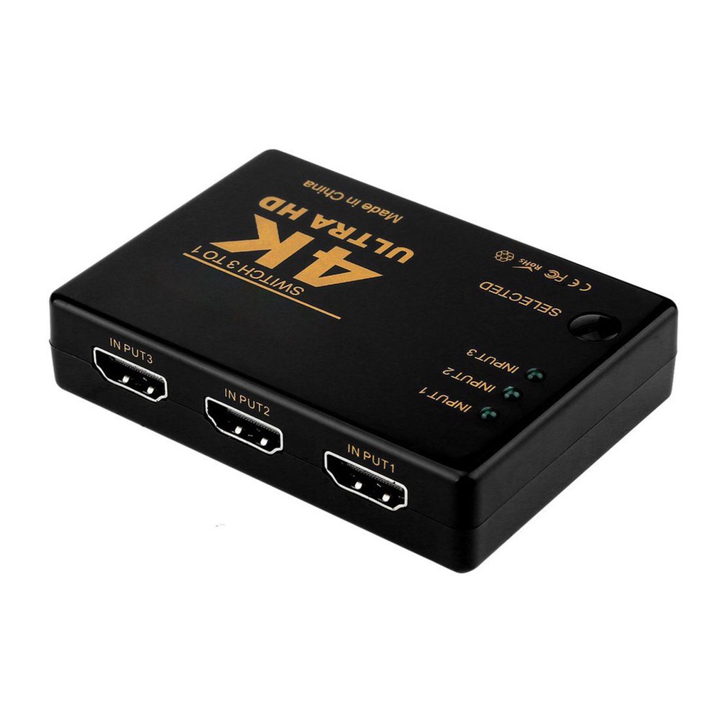 [New promo]3x1 Rectangle 4k X 2k 3D HDMI-compatible Switcher Hub Port Switches HD1080p