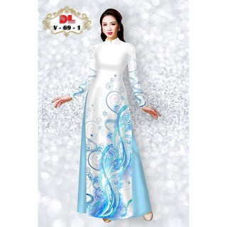 [HOT] Vải áo dài in 3D họa tiết đẹp, chất mềm, hình thật NEW