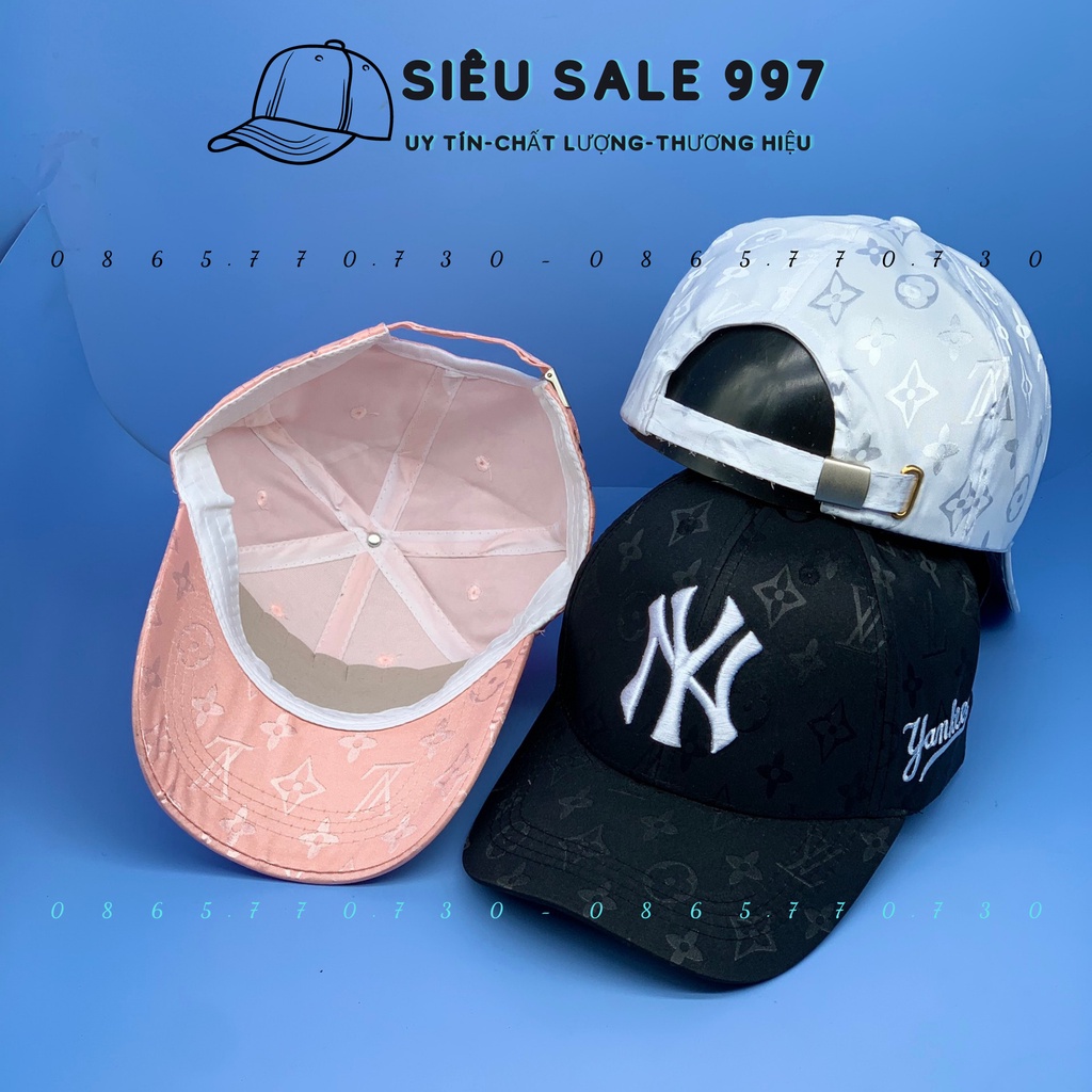 MŨ LƯỠI TRAI CHẤT VẢI GẤM THÊU LOGO N -YY CAO CẤP THỜI TRANG NAM NỮ SIÊU ĐẸP