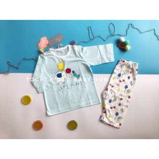 Bộ cotton giấy lửng tay bé trai Cordi-i chính hãng Hàn Quốc nhập khẩu - mặc hè thu/ điều hòa