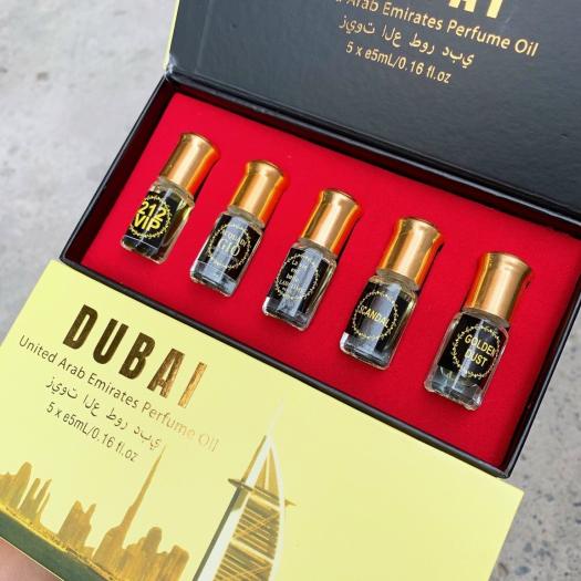 👑 L&G 💄 Sét 8 Chai Nước Hoa Dubai YURINO Dạng Chấm Hộp Sang Chảnh Có Gắn Đèn Led Thích Hợp Làm Qùa Tặng