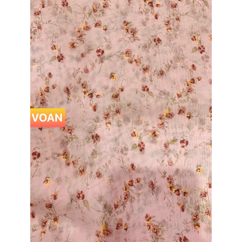 VẢI VOAN HOA NHÍ - DÒNG VẢI THÔNG DỤNG - 1 MÉT X 1M5
