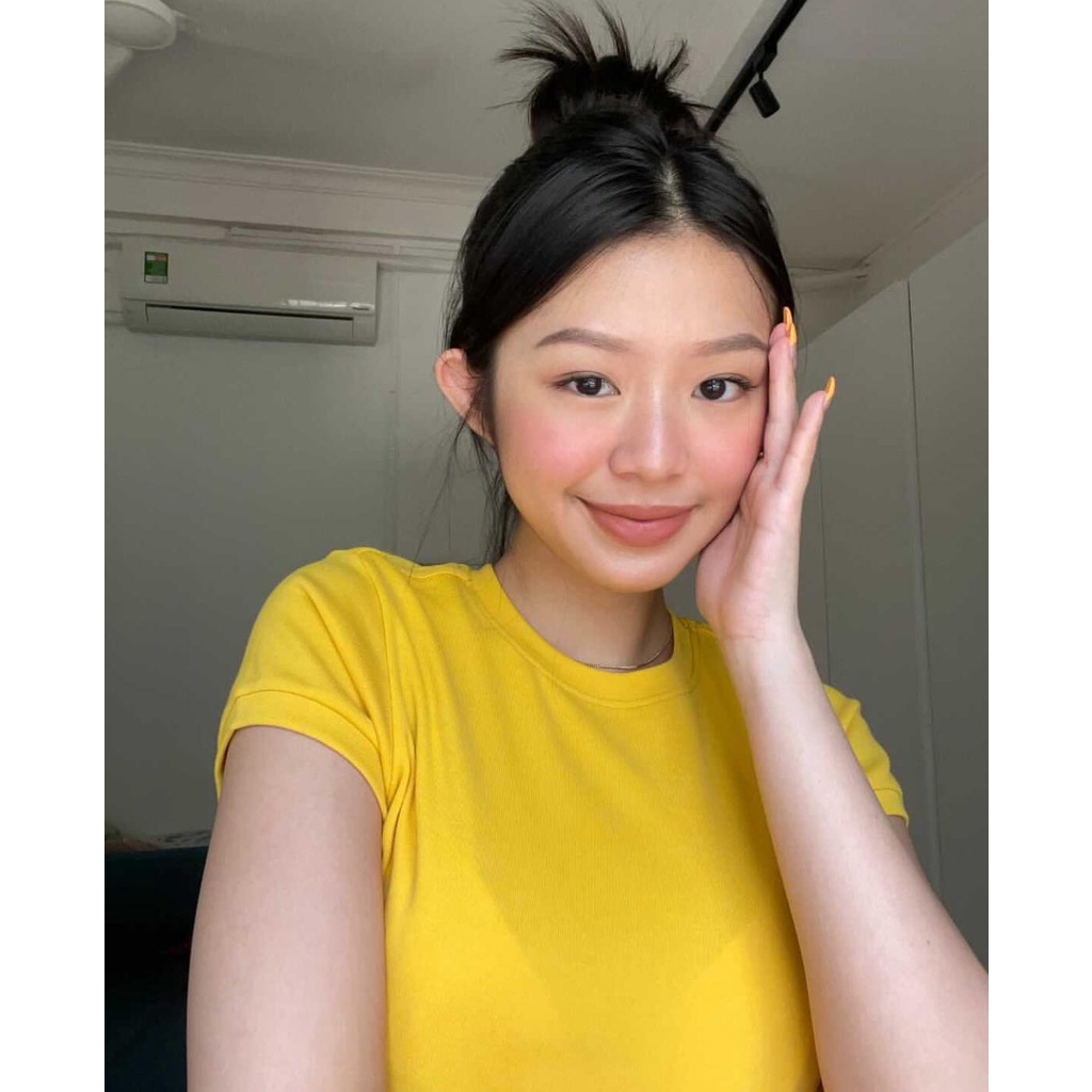 TheBlueTshirt - Áo Thun Nữ Tay Ngắn Màu Vàng - 1990s Tshirt - Mustard Yellow