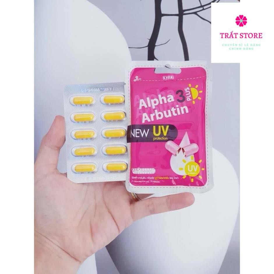 Viên Bột Kích Trắng & Chống Nắng ALPHA ARBUTIN 3 Plus thái lan-Chính Hãng