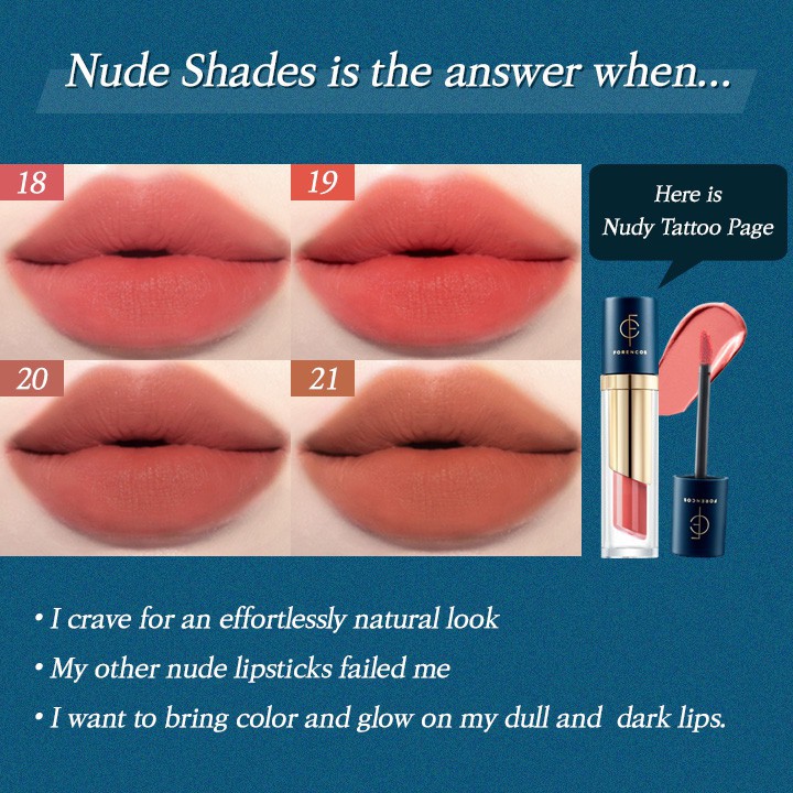 FORENCOS Lip Tattoo Clair Velvet Tint Nudy Tint 4g | BigBuy360 - bigbuy360.vn