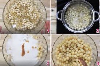 Mứt sen nhà làm .
