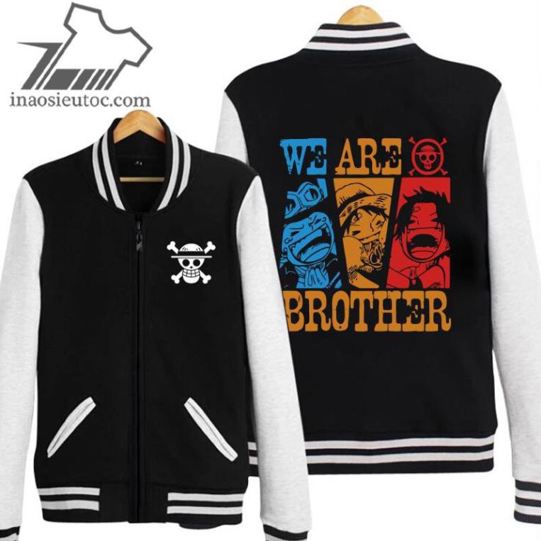 🔥SALE SỐC🔥  Áo khoác bóng chày Ace Luffy Sabo One Piece đẹp nhất  rẻ chất lượng