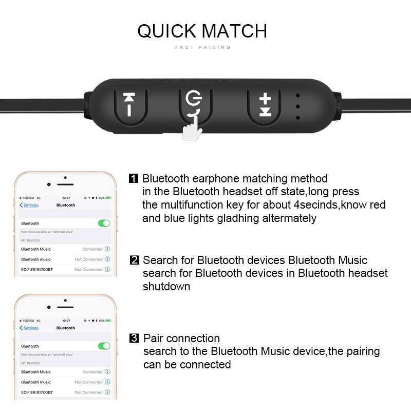 Sale 68% Tai nghe không dây QCY XT11 Tai nghe Bluetooth Tai nghe,  Giá Gốc 225000 đ - 2K86