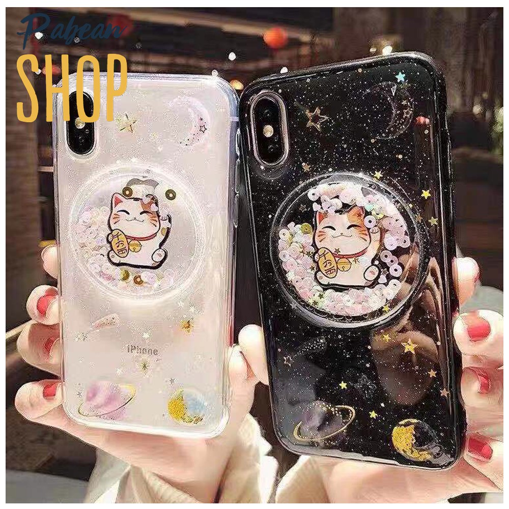 Ốp MÈO THẦN TÀI vũ trụ NEW 2021 cho iPhone 6 -> 12 ProMax