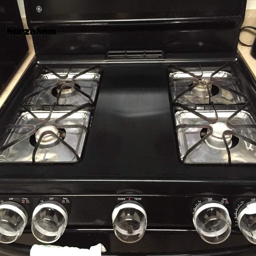 bộ 10 đệm hình tròn/vuông chất liệu giấy nhôm dùng để bọc bảo vệ bếp ga