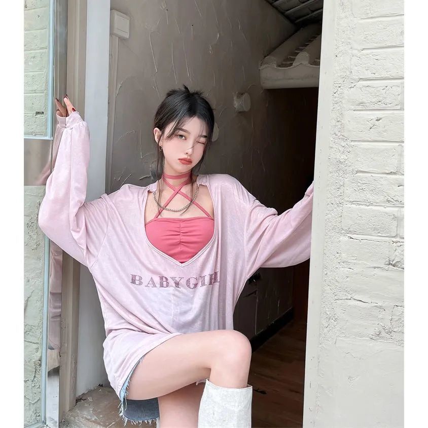 Jiashucheng Áo Thun Dài Tay Chống Nắng Điều Hòa Không Khí Thiết Kế Phong Cách Mới Kiểu Pháp Cho Nữ