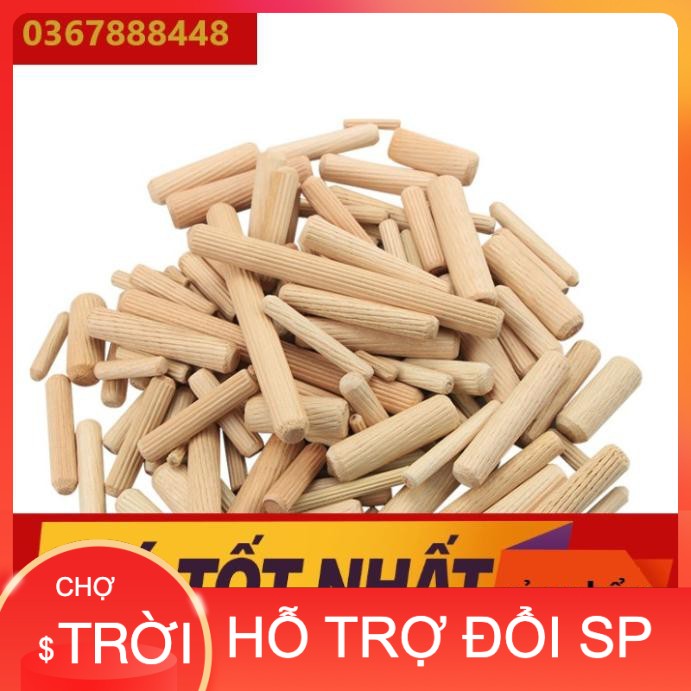 [Hàng Hot] chốt gỗ mộc kích thước 6-8-10mm - 10 cái {Cao Cấp]