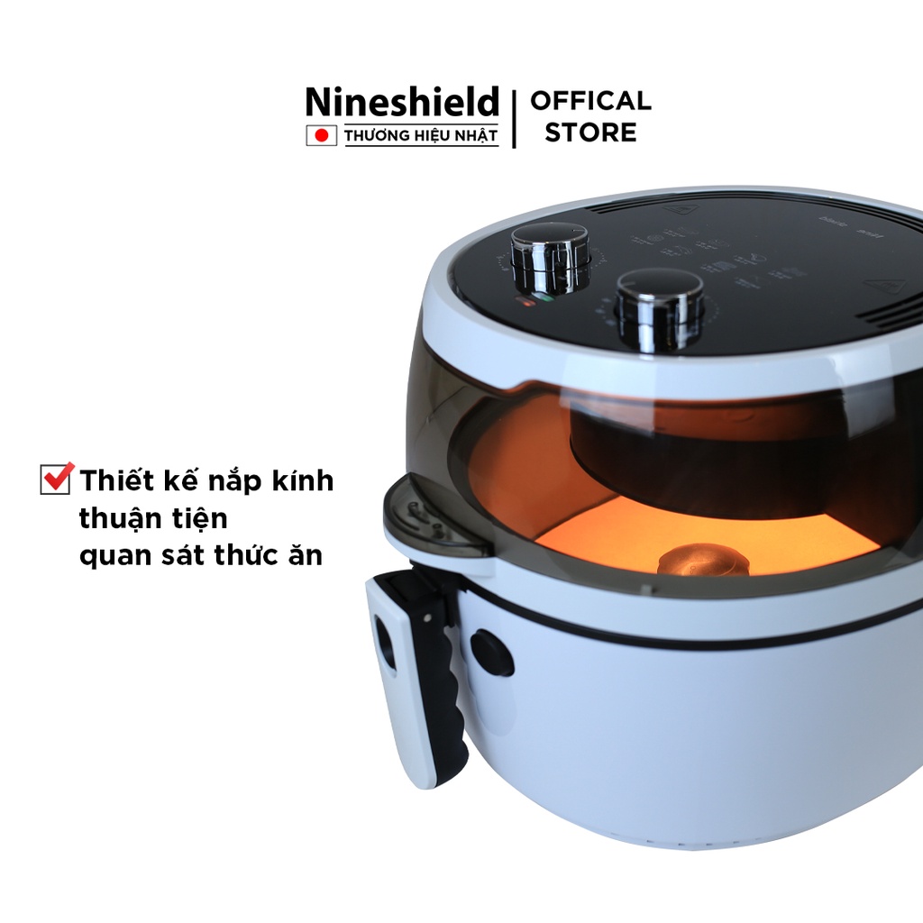 Nồi Chiên Không Dầu 8L Nineshield Loại Cơ KB-6001M