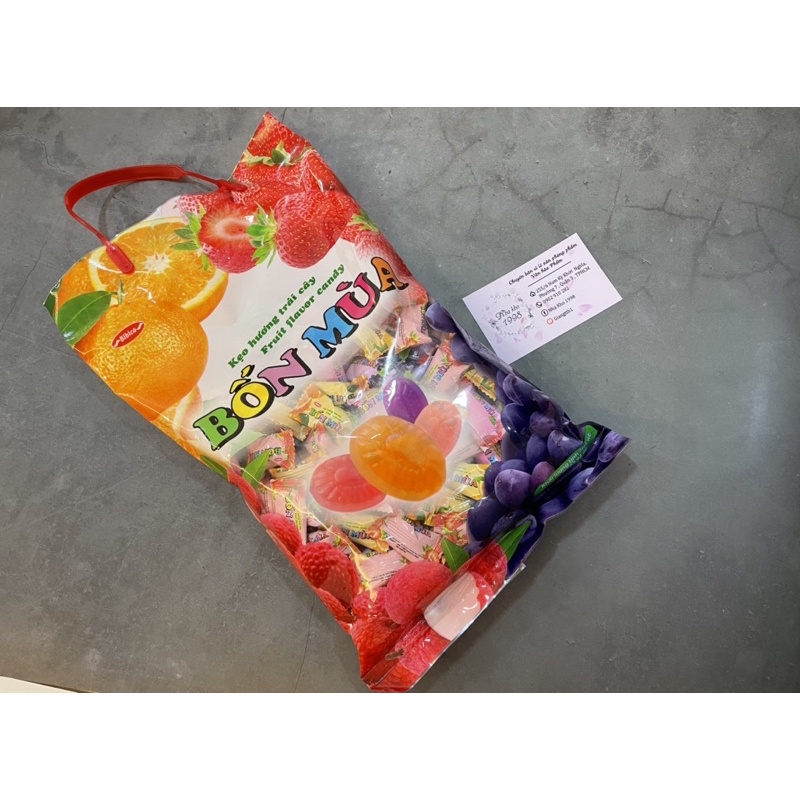 Kẹo Alpenliebe Vị Dâu Kem / Sữa Caramen 115g / kẹo bốn mùa Bibica