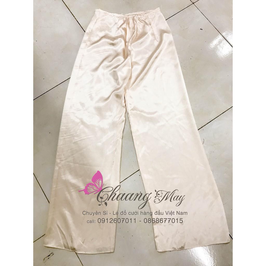 Quần mặc áo dài 💝FREESHIP💝 Quần vải phi lụa bóng mềm, quần có thun và khóa trước | BigBuy360 - bigbuy360.vn
