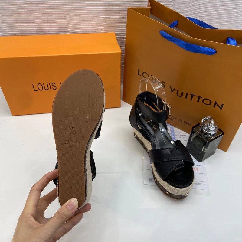 Sandal spsl đế xuồng cói quai chéo fullbox
