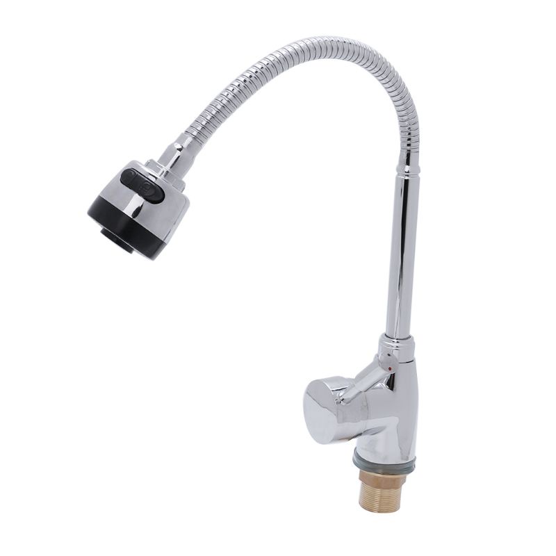 Qj Vòi Nước Nóng Lạnh Một Lỗ Bằng Hợp Kim Kẽm Trơn Cho Nhà Bếp A