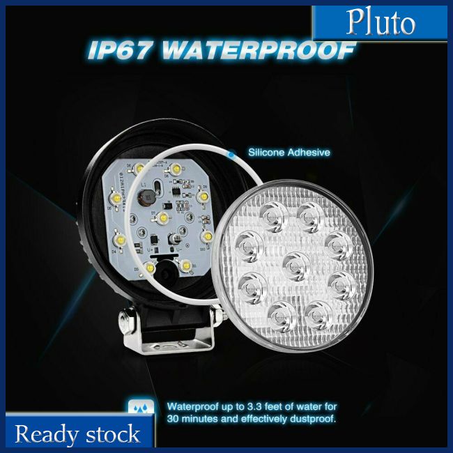 Mới Đèn LED Tròn 5 Inch 27W 12V 24V Chiếu Sáng Đa Năng