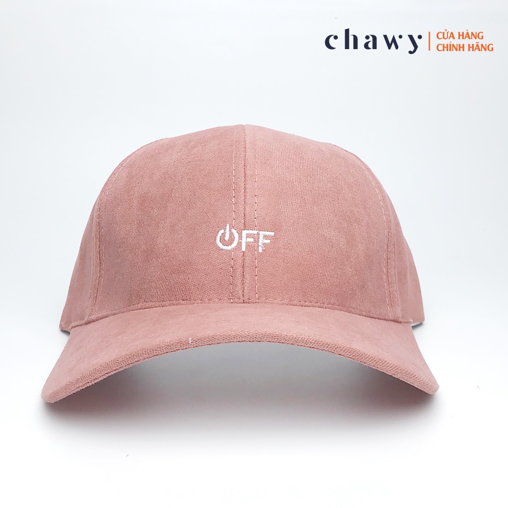Mũ lưỡi trai nữ nam, Nón kết nhung nam nữ thêu chữ OFF phong cách Ulzzang Chawystore - K27