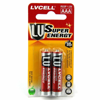 vỉ 2 viên pin AAA LVCELL