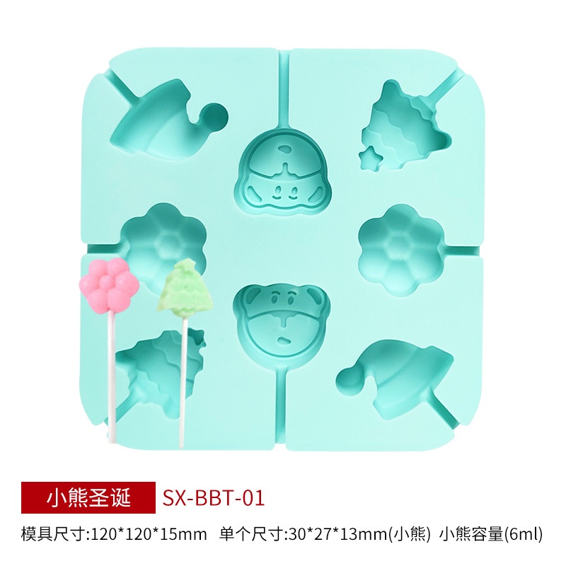 Khuôn Silicone Làm Kẹo Mút / Sô Cô La Hình Hoa Hồng / Bươm Bướm Xinh Xắn