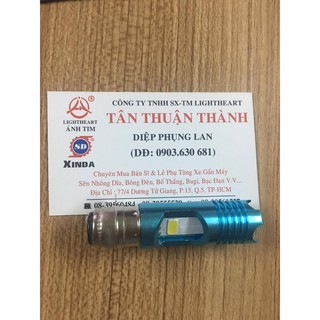 Đèn Led Xe máy 2 mặt thân xanh M5 dream wave | Đèn Led xe máy