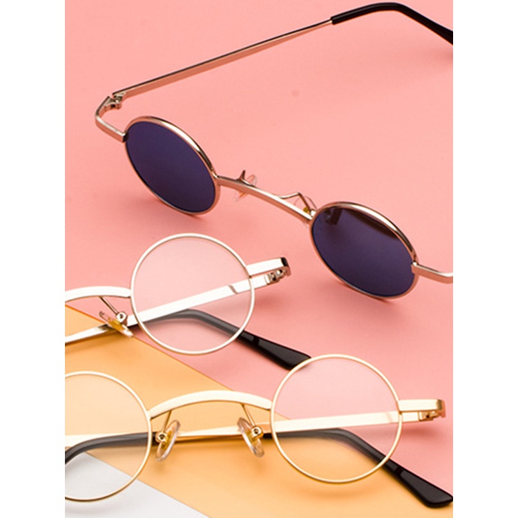Kính Mát Gọng Tròn Nhỏ Phân Cực Phong Cách Hippy Cổ Điển Cho Nam Và Nữ JP5