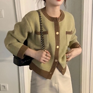 [order taobao] Áo len phối viền chất len dày mịn cao cấp