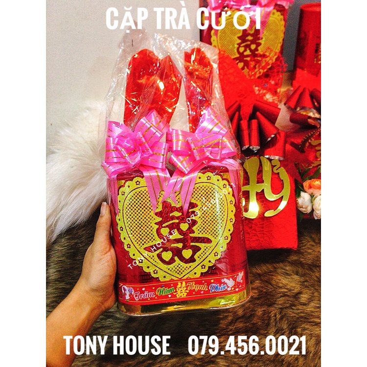 Mâm quả - Cặp trà cưới hỏi - trầu cau cưới hỏi - Tony House