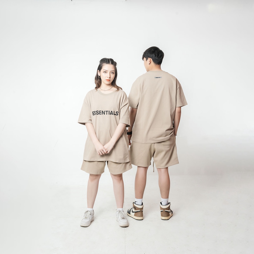 Áo thun ESSENTIALS FOG Fear Of God TLS streetwear unisex form rộng tay lỡ chất liệu cotton cao cấp