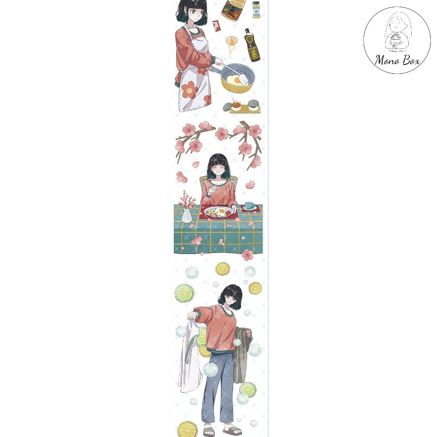 Washi tape nhân vật chiết cute đẹp trang trí sổ MONO BOX NHS05