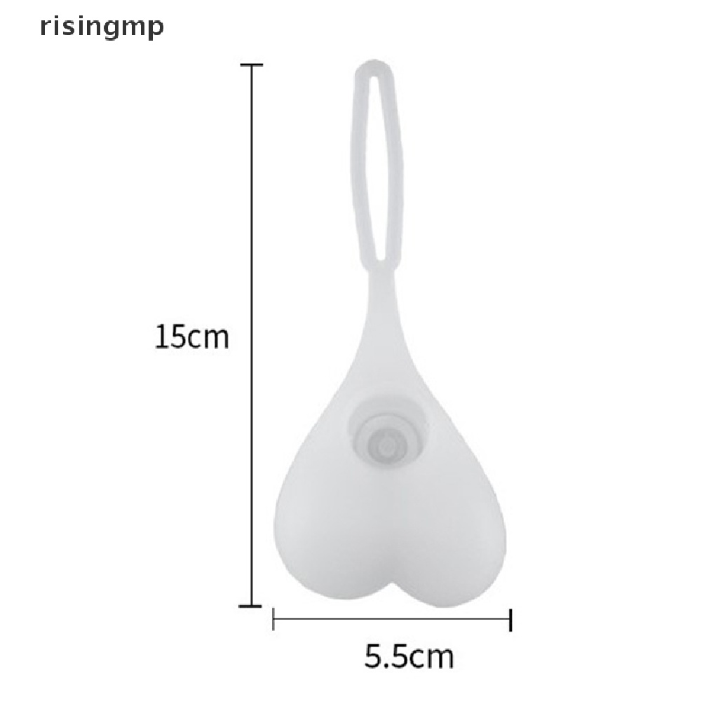 Đèn LED Chiếu Hậu Chống Thấm Nước Hình Trái Tim Cho Xe Đạp ♨Trên đó