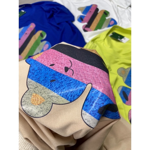 Áo phông cotton gấu dáng thụng tay lỡ form to rộng Áo thun nữ