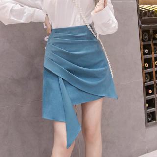 Chân Váy Chữ a Lưng Cao Xếp Ly Thời Trang Mùa Thu Phong Cách Hàn Quốc Cho Nữ