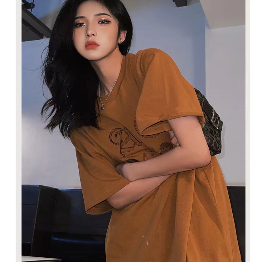 Chất Lượng Cao/Áo Thun Cotton/Áo Thun Dáng Rộng oversize In Họa Tiết Thời Trang Cho Nữ