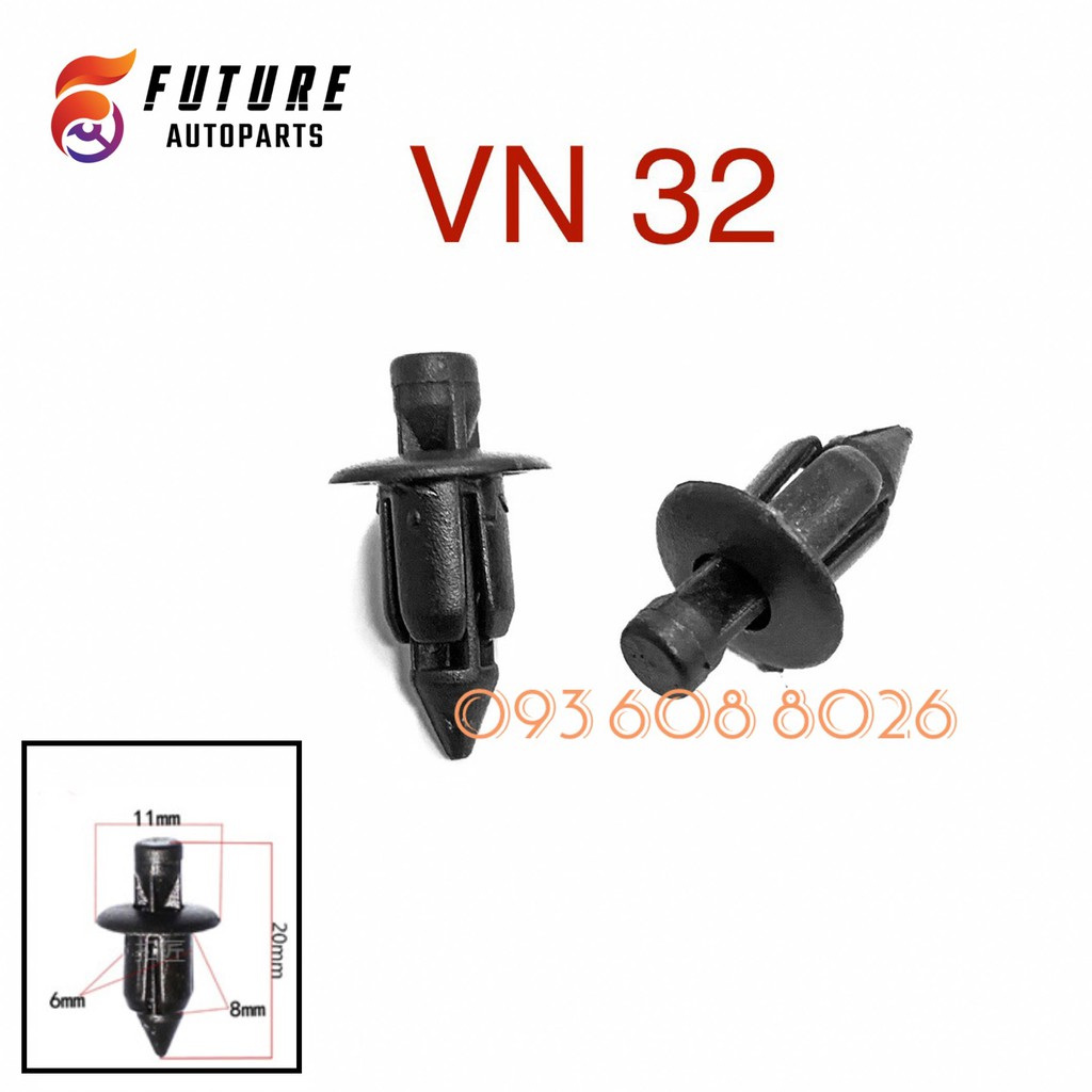 [Vít nhựa] Vít nhựa, chốt nở nhựa cho các dòng xe part 1 - Future Autoparts