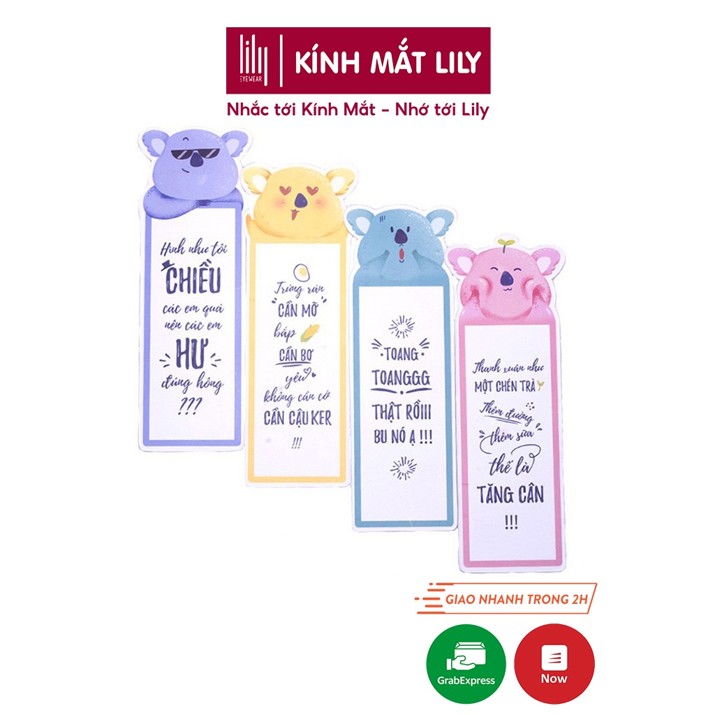 Bookmark kẹp sách quà tặng mẫu ngẫu nhiên Lilyeyewear 1K