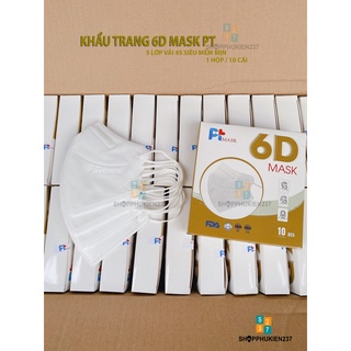 Khẩu Trang 6D Mask PT Hàng Chính Hãng 5 Lớp Chất Lượng Cao