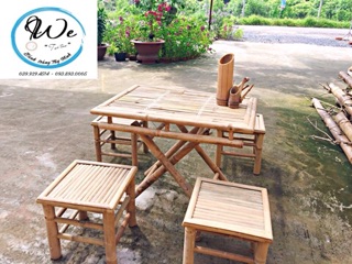 Bộ bàn ghế tre cực đẹp