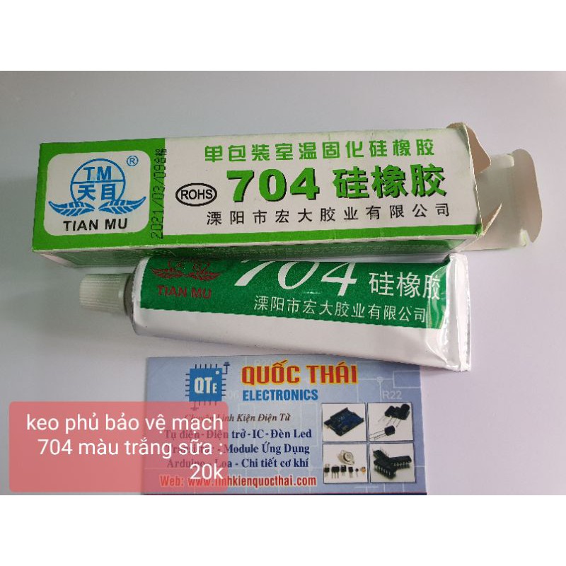 Keo phủ bảo vệ mạch 704 màu trắng sữa