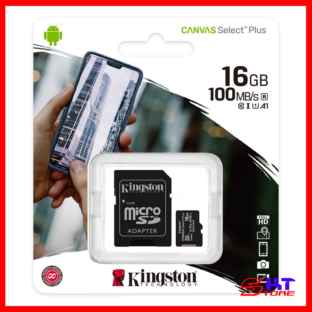 Thẻ nhớ Kingston microSD Canvas Select Plus 32GB / 64GB / 128GB - Hàng Chính Hãng