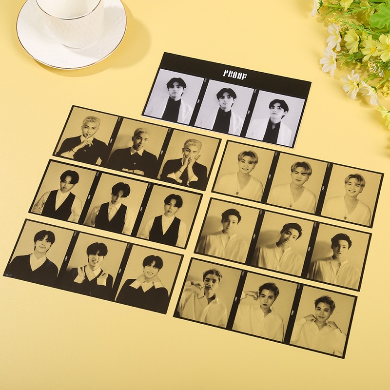 Thẻ Ảnh Bằng PVC In Hình Nhóm Nhạc BTS JK V JIMIN JIN SUGA RM J-HOPE 3