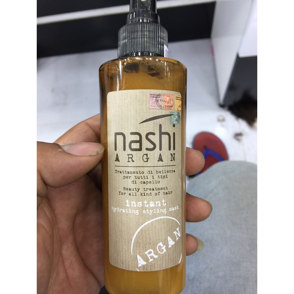 Xịt xả khô Nashi Instant cho tóc khô hư tổn 150ml (ITALY)- Chai